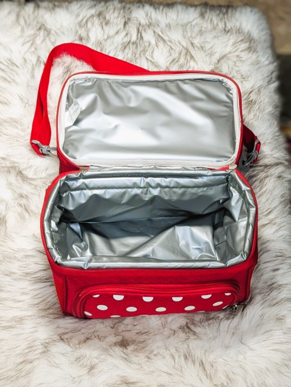 Picnic Time Disney Minnie Mouse Pranzo Lunch Tote Insulated Utensils - Picture 8 of 9
